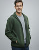 Immagine di ON SPIRIT - PILE UOMO  CON CAPPUCCIO FULL ZIP VERDE MILITARE - ANDREA