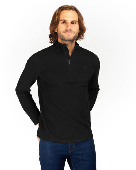 Immagine di ON SPIRIT - MICROPILE UOMO  MEZZA ZIP NERO - VITTORIO