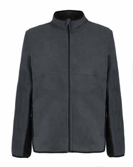 Immagine di ON SPIRIT - MICROPILE UOMO  FULL ZIP GRIGIO SCURO E NERO - IVAN