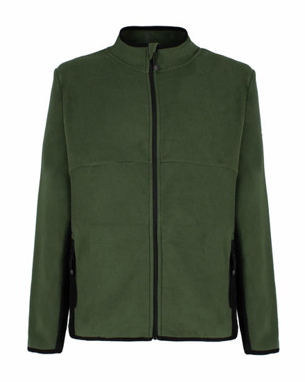 Immagine di ON SPIRIT - MICROPILE UOMO  FULL ZIP VERDE SCURO E NERO - IVAN