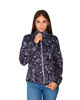 Immagine di ON SPIRIT - PILE  DONNA FULL ZIP LILLA E NERO FANTASIA FIORI  OLIVIA