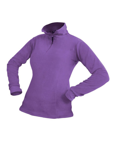 Immagine di ON SPIRIT - MICROPILE DONNA  MEZZA ZIP VIOLA -  ERICA