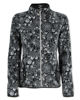 Immagine di ON SPIRIT - PILE  DONNA FULL ZIP NERO E FIORI BIANCHI-  NADIA