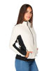 Immagine di ON SPIRIT - MICROPILE DONNA  FULL  ZIP BIANCO E NERO -  AGNESE