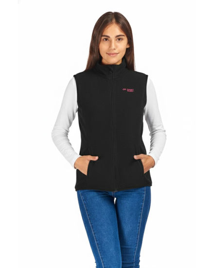 Immagine di ON SPIRIT - SMANICATO IN PILE DONNA  FULL ZIP NERO -  LUCIA