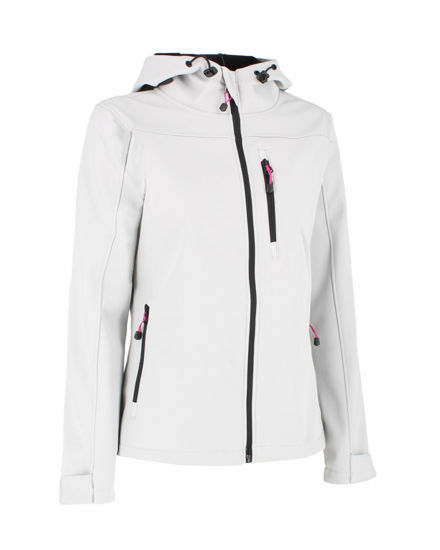 Immagine di ON SPIRIT - GIACCA DONNA CON CAPPUCCIO SOFTSHELL BIANCA - CLELIA