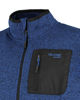 Immagine di ON SPIRIT - PILE UOMO FULL ZIP IN TESSUTO KNIT BLU E NERO  -  RUGGERO