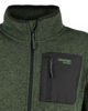 Immagine di ON SPIRIT - PILE UOMO  FULL ZIP IN TESSUTO KNIT VERDE E NERO  -  RUGGERO