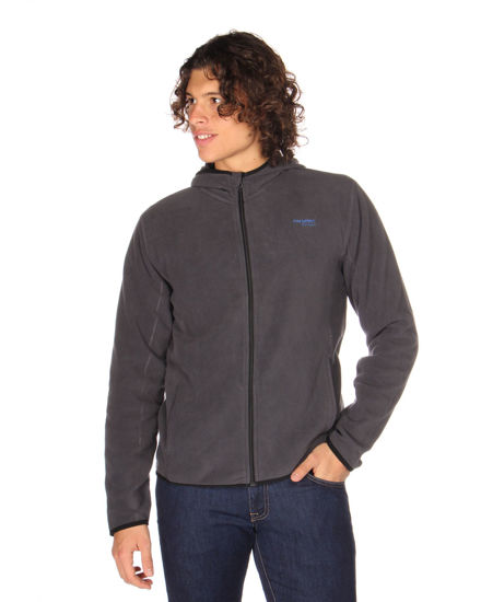 Immagine di ON SPIRIT - PILE UOMO  CON CAPPUCCIO FULL ZIP GRIGIO SCURO - ANDREA