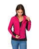 Immagine di ON SPIRIT - MICROPILE DONNA  FULL  ZIP FUXIA E NERO -  AGNESE