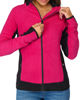 Immagine di ON SPIRIT - MICROPILE DONNA  FULL  ZIP FUXIA E NERO -  AGNESE