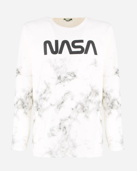 Immagine di NASA - MAGLIA MANICA LUNGA BIANCA DA UOMO