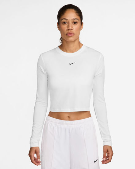 Immagine di NIKE- T-SHIRT DONNA MANICA LUNGA SPORTSWEAR  BIANCA  CHILL KNIT, HF5322-102