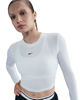 Immagine di NIKE- T-SHIRT DONNA MANICA LUNGA SPORTSWEAR  BIANCA  CHILL KNIT, HF5322-102