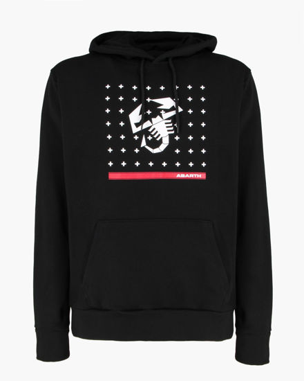 Immagine di ABARTH - FELPA NERA CON CAPPUCCIO DA UOMO