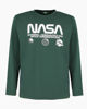 Immagine di NASA - MAGLIA MANICA LUNGA VERDE DA UOMO CON LOGO