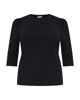 Immagine di CARMAKOMA - MAGLIA NERA MANICA 3/4 CARTIME PUFF DA DONNA