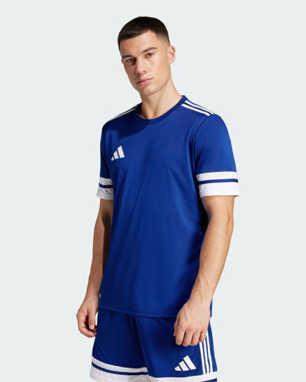 Immagine di ADIDAS - T-SHIRT MEZZA MANICA UOMO SQUA25 JSY ROYAL E BIANCA - JG5826