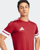 Immagine di ADIDAS - T-SHIRT MEZZA MANICA UOMO SQUA25 JSY ROSSA E BIANCA - JE2601