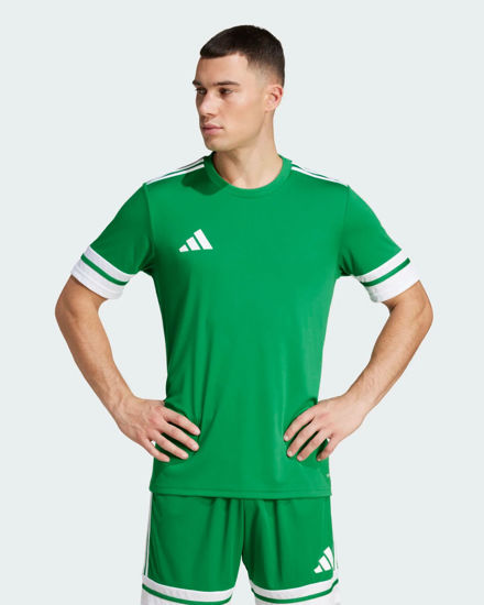 Immagine di ADIDAS - T-SHIRT MEZZA MANICA UOMO SQUA25 JSY VERDE E BIANCA - JN7485