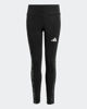 Immagine di ADIDAS - LEGGINGS JUNIOR NERI  CON 3 STRISCE ANIMALIER - KC5451