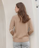Immagine di BACHATA - Maglia beige a manica lunga da donna