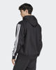 Immagine di ADIDAS - FELPA  UOMO  CON CAPPUCCIO ESSENTIALS 3 STRIPES  NERA E BIANCA 3S FL HD -  JE6297