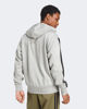 Immagine di ADIDAS - FELPA  UOMO FULL ZIP CON CAPPUCCIO GRIGIA ESSENTIALS 3- STRIPES  -  JD1865