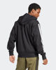 Immagine di ADIDAS - FELPA  UOMO FULL ZIP CON CAPPUCCIO NERA ESSENTIALS 3- STRIPES  -  JD1870