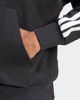 Immagine di ADIDAS - FELPA  UOMO FULL ZIP CON CAPPUCCIO NERA ESSENTIALS 3- STRIPES  -  JD1870