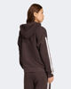 Immagine di ADIDAS - FELPA  DONNA  FULL ZIP CON CAPPUCCIO MARRONE ESSENTIALS 3- STRIPES  - JY3082