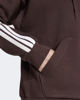 Immagine di ADIDAS - FELPA  DONNA  FULL ZIP CON CAPPUCCIO MARRONE ESSENTIALS 3- STRIPES  - JY3082