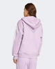 Immagine di ADIDAS - FELPA  DONNA  FULL ZIP CON CAPPUCCIO LILLA ESSENTIALS 3- STRIPES FELPATA  -JY308
