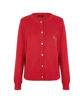 Immagine di BACHATA - Cardigan manica lunga rosso con bottoni da donna