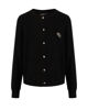 Immagine di BACHATA - Cardigan manica lunga nero con bottoni da donna