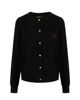 Immagine di BACHATA - Cardigan manica lunga nero con bottoni da donna