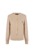Immagine di BACHATA - Cardigan manica lunga beige con bottoni da donna