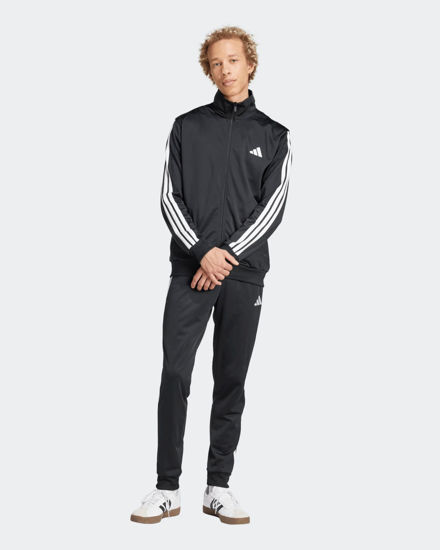 Immagine di ADIDAS -  TUTA UOMO NERA CON 3 BANDE BIANCHE ESSENTIALS 3-STRIPES -JI8858