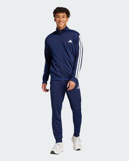 Immagine di ADIDAS -  TUTA UOMO BLU SCURO CON 3 BANDE BIANCHE ESSENTIALS 3-STRIPES -JI8859