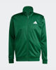 Immagine di ADIDAS - FELPA UOMO FULL ZIP 3S DAYREADY TRACKTOP VERDE CON BANDE BIANCHE - JI8821