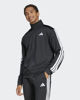 Immagine di ADIDAS - FELPA UOMO FULL ZIP3S DAYREADY TRACKTOP NERA CON BANDE BIANCHE - JI8816