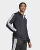 Immagine di ADIDAS - FELPA UOMO FULL ZIP3S DAYREADY TRACKTOP NERA CON BANDE BIANCHE - JI8816
