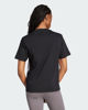 Immagine di ADIDAS - T-SHIRT DONNA MEZZA MANICA NERA CON BANDE BIANCHE  3S SJ - JD0846