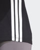 Immagine di ADIDAS - T-SHIRT DONNA MEZZA MANICA NERA CON BANDE BIANCHE  3S SJ - JD0846