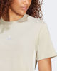Immagine di ADIDAS - T-SHIRT DONNA MEZZA MANICA BEIGE CON BANDE BIANCHE  3S SJ - JE1237