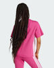 Immagine di ADIDAS - T-SHIRT DONNA MEZZA MANICA FUXIA CON BANDE BIANCHE  3S SJ - JE1236