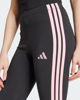 Immagine di ADIDAS - LEGGINGS DONNA NERI 3S SJ LEG CON BANDE ROSA - JW1815