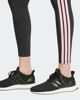 Immagine di ADIDAS - LEGGINGS DONNA NERI 3S SJ LEG CON BANDE ROSA - JW1815