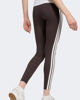 Immagine di ADIDAS - LEGGINGS DONNA MARRONI 3S SJ LEG CON BANDE BIANCHE -  JY3177