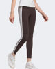 Immagine di ADIDAS - LEGGINGS DONNA MARRONI 3S SJ LEG CON BANDE BIANCHE -  JY3177